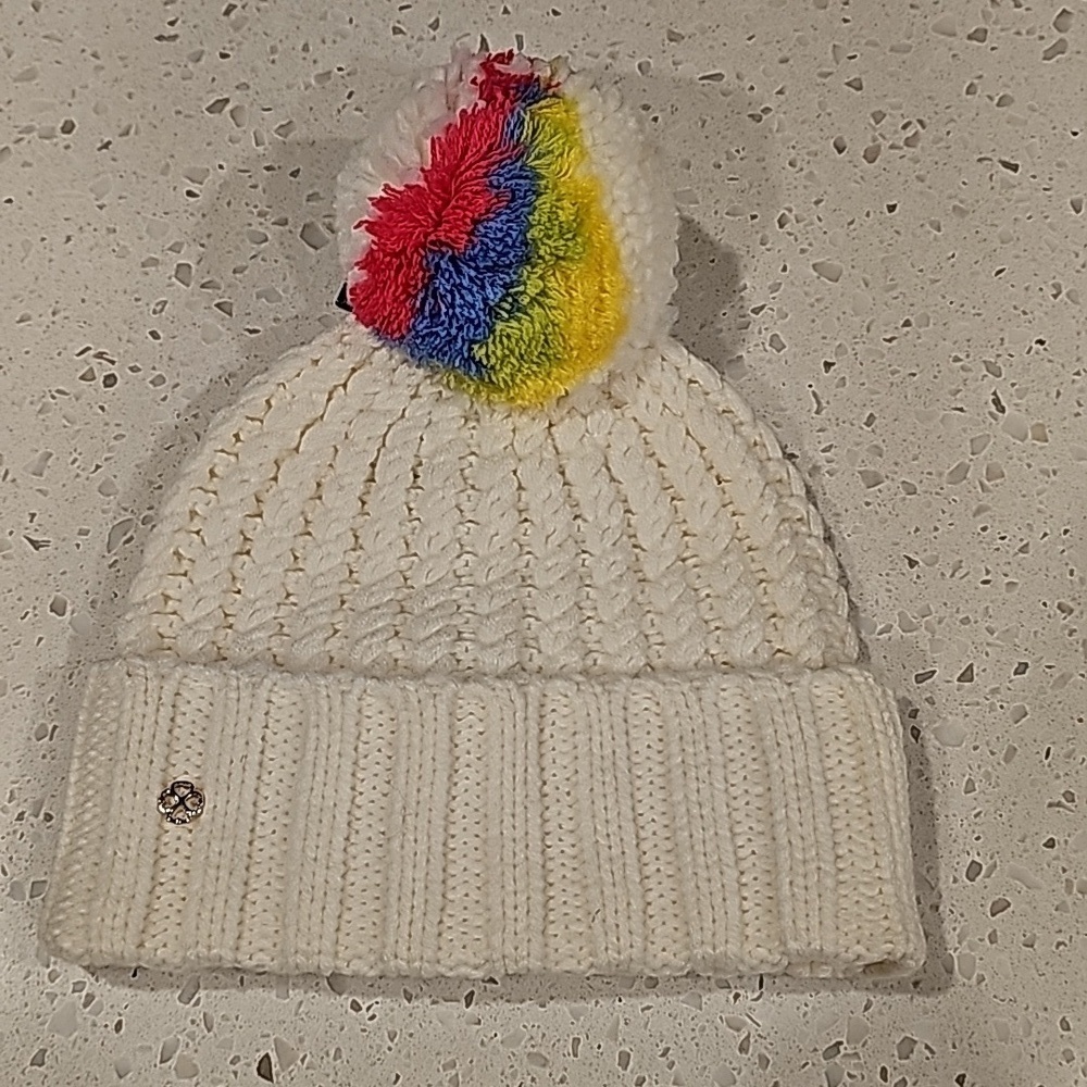 New Kate Spade New York Women's Knit White Beanie